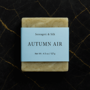 Autumn Air soap by Serengeti & Silk– handmade vegan bar with warm fall fragrance